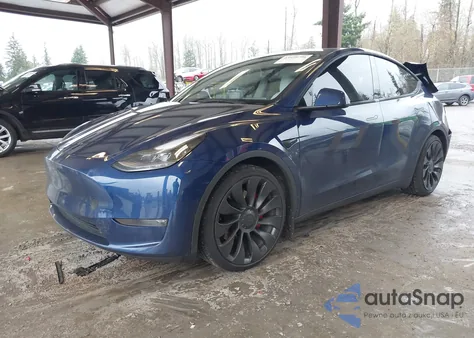 2022 Tesla Model Y Performance Dual Motor All-Wheel Drive из США, поврежденный, VIN 7SAYGDEF5NF405995